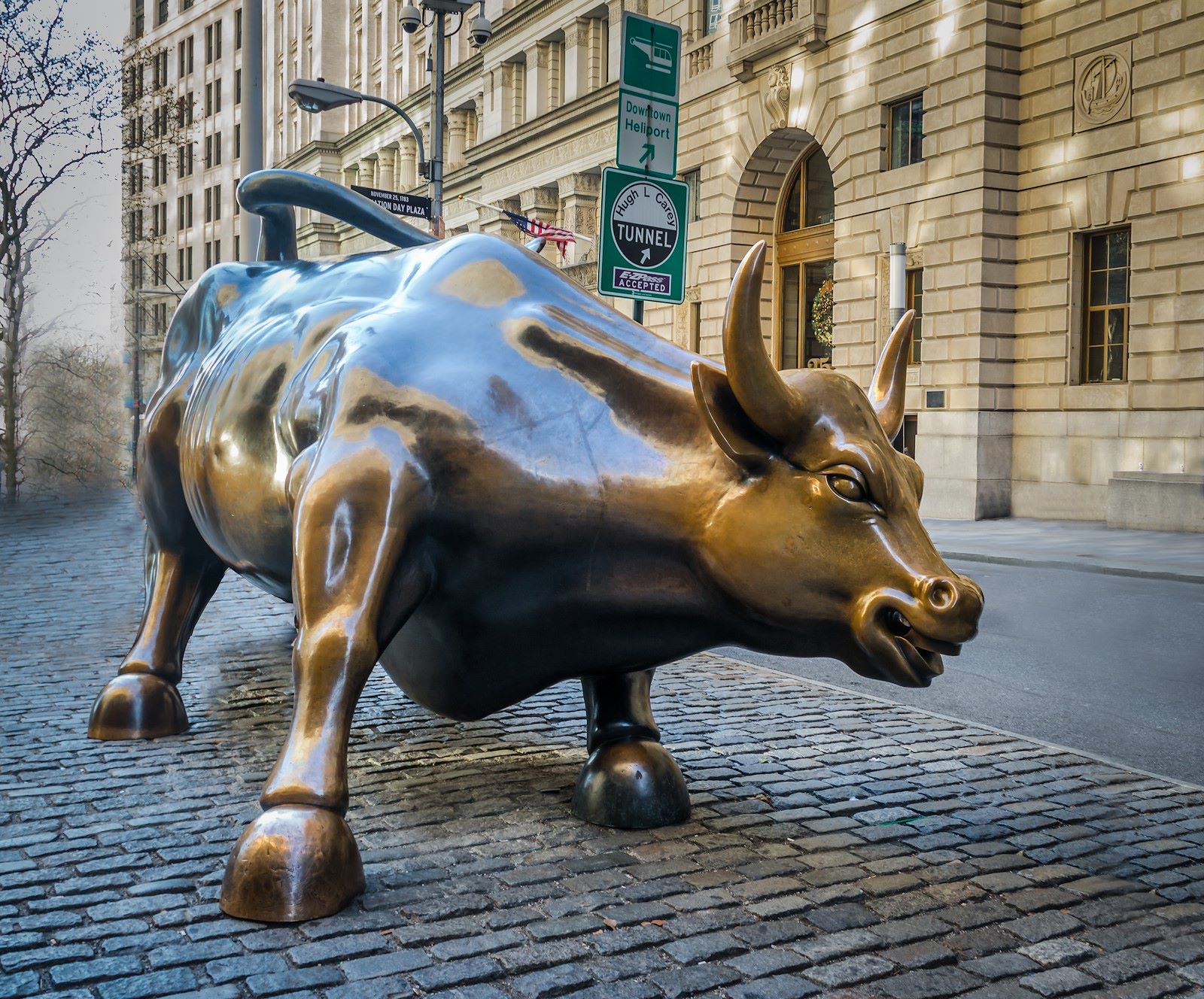 Financial District Charging Bull
